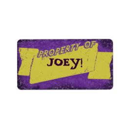 Etiqueta Propriedade Do Rótulo