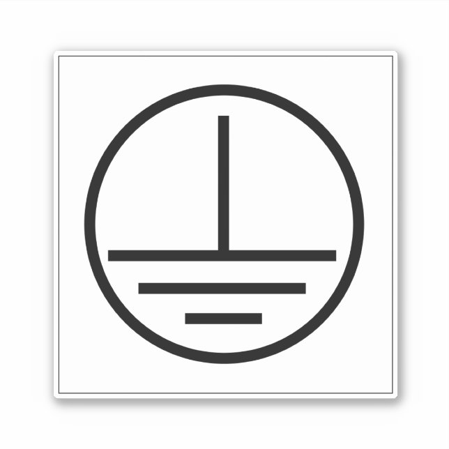 Etiqueta protetora do solo terrestre (Frente)