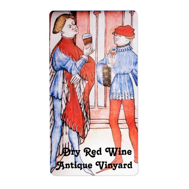 ETIQUETA PROVANDO DE VINHO VERMELHO VINHO DE UVAS ANTIGAS (Frente)