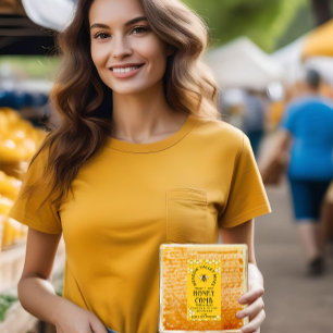 Etiqueta Proveniência Amarelo Rótulo HONEYCOMB Honeycomb & 