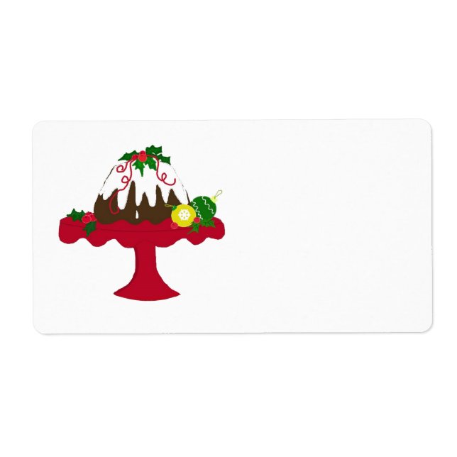 Etiqueta Pudim de Natal (Frente)