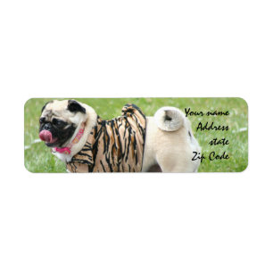 Etiqueta Pug Address Labels