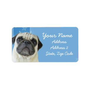 Etiqueta Pug Address Labels