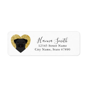 Etiqueta Pug Return Address Labels