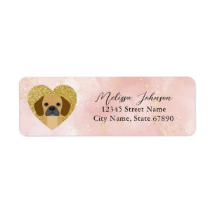 Etiqueta Puggle Return Address Labels