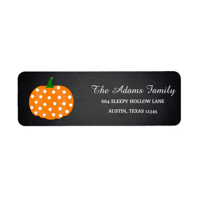 Etiqueta Pumpkin Pequeno Quadro de Halloween Personalizado (Frente)