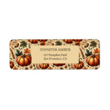 Pumpkin Rustic Fall & Autumn Deixa Correio Sazonal