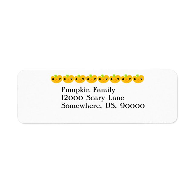 Etiqueta Pumpkins (Frente)