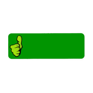 Etiqueta punt-160957 punt dedo polegar excelente verde