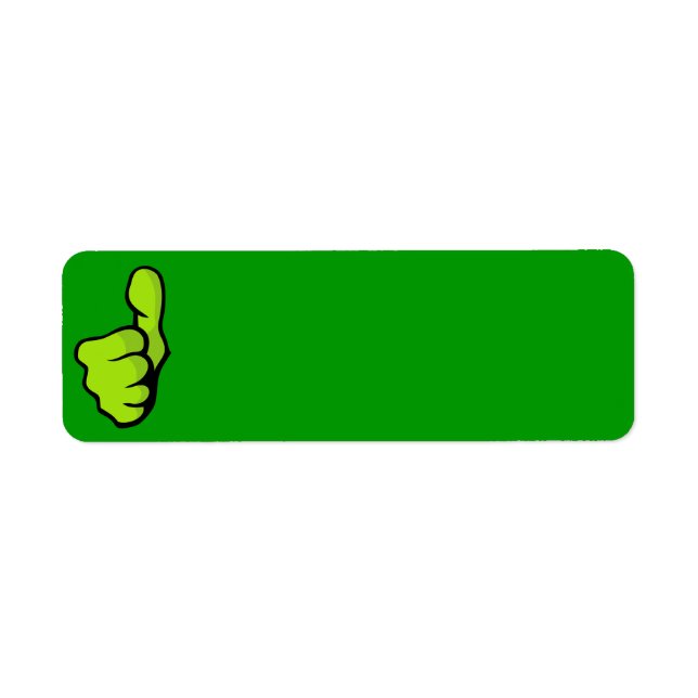 Etiqueta punt-160957 punt dedo polegar excelente verde (Frente)