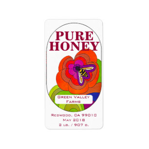 Etiqueta Pura Honey Jar 2 lbs/907g