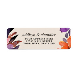 Etiqueta Púrpura Encantada + Casamento Floral de Halloween