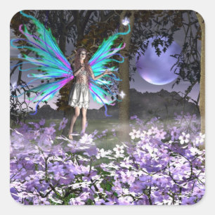 Etiqueta quadrada deleitada