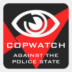 etiqueta quadrada do copwatch