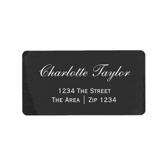 Etiqueta Quadro de discussão com texto branco (Frente)