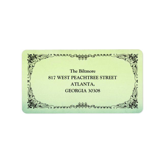 Etiqueta Quadro Elegante (Frente)