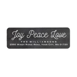 Etiqueta Quadro Personalizado de Paz de Joy de Natal