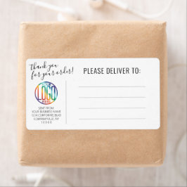 Etiqueta Qualquer Texto Logotipo Comercial Endereço de Devo