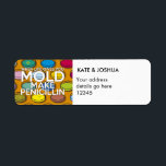 Etiqueta QUANDO A VIDA DÁ A VOCÊ Piada MOLD Science<br><div class="desc">Personalize com seu nome e endereço. Legal e moderna ciência inspirada em adesivos de etiquetas de endereço desenhados como um presente para todos os cientistas,  professores de ciência,  estudantes de ciência,  enfim qualquer geek de ciência na sua vida (e isso inclui você)! Projetado pela Science Geekness © em http://www.zazzle.com/sciencegeekness*</div>