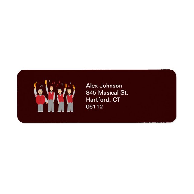 Etiqueta Quarteto Clássico de Barbershop (Frente)