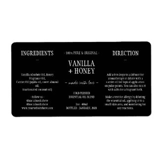 Etiqueta Quebra-Cabeça de Garrafa Cosmética de Óleo Essenci