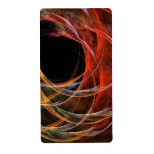 Etiqueta Quebrando o Fractal de Abstrato do Círculo