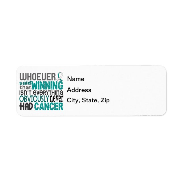 Etiqueta Quem Disse Cancer Central (Frente)