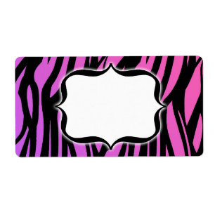 Etiqueta quente personalizada do vazio da zebra