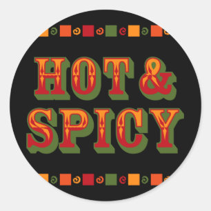 Etiqueta quente & picante