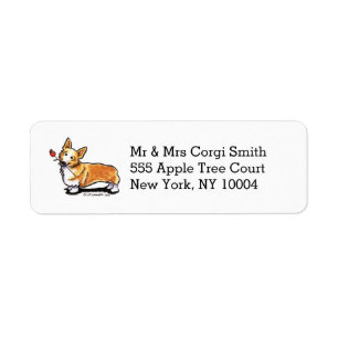 Etiqueta Querido do Corgi personalizado