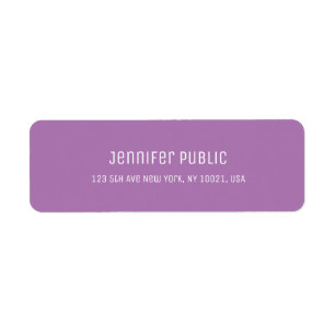 Etiqueta Quic Purple Modelo Modern Script Professional