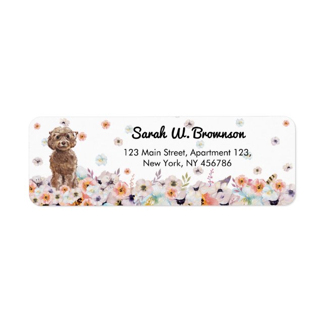 Etiqueta Raça de Cachorro de Cockapoo (Frente)