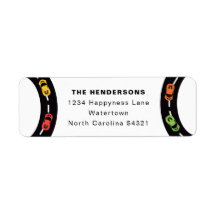 Race Track Boys 4th Birthday White