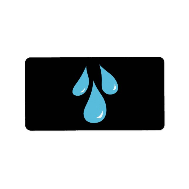 Etiqueta Rain Quedas de Rótulos (Frente)