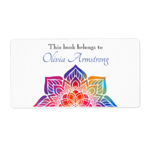 Etiqueta Rainbow Flower Mandala Book Pertence A