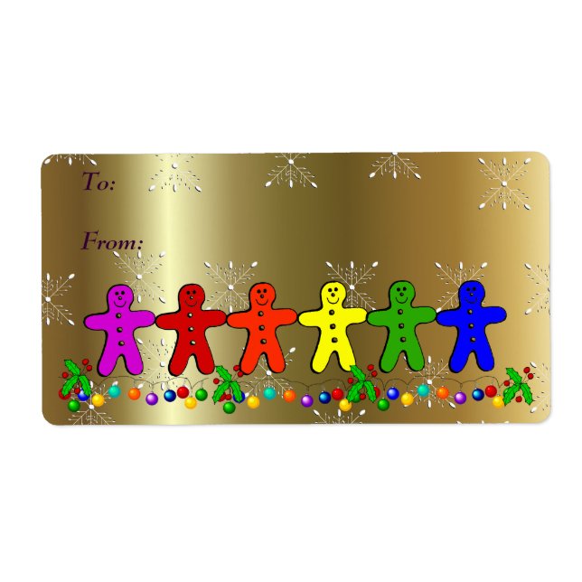 Etiqueta Rainbow Gingerpão (Frente)