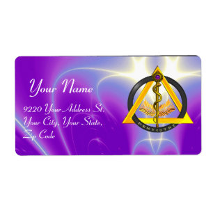 ETIQUETA RAIO DO SÍMBOLO DE DENTISTRAÇÃO DENTISTA ASCLEPIUS