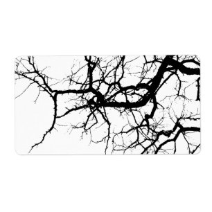 Etiqueta Ramais escuros da árvore