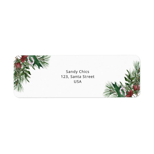 Etiqueta Ramificação Evergreen (Frente)
