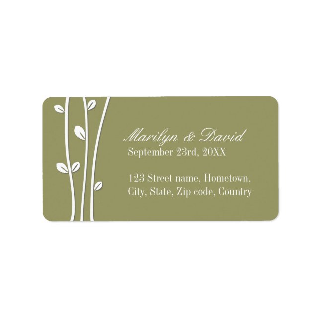 Etiqueta Ramificações brancas salgadas (Frente)