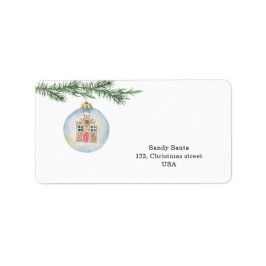 Etiqueta Ramo de inverno com brinquedo