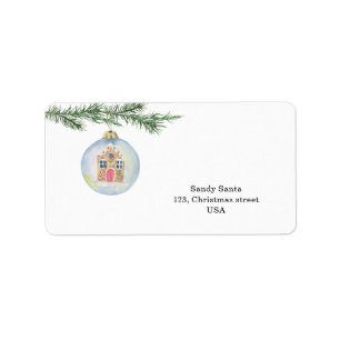 Etiqueta Ramo de inverno com brinquedo