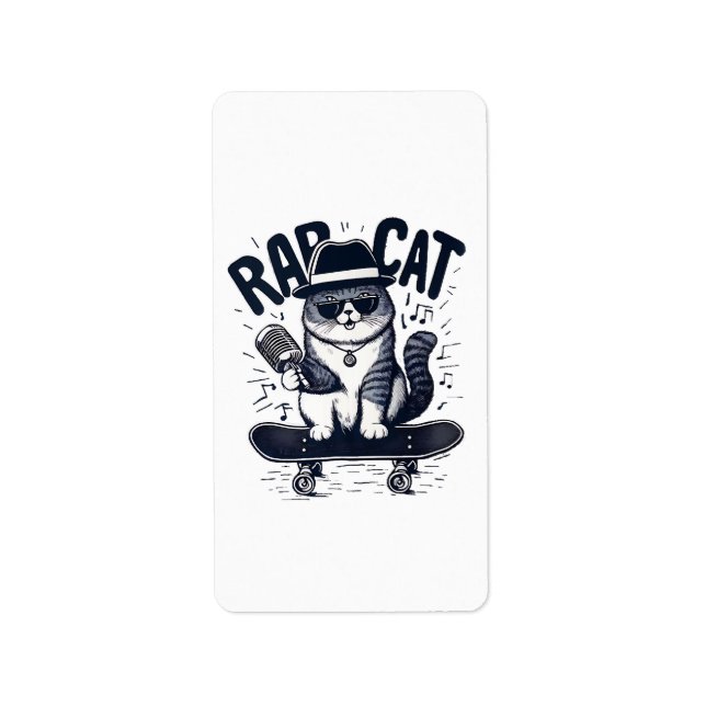 Etiqueta Rap Cat Harmony (Frente)