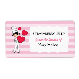 Etiqueta Rapariga com Corações Motif -