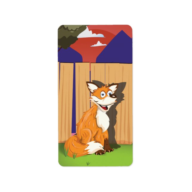 Etiqueta raposa (Frente)