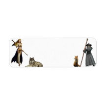 Raposa e lobo com o rótulo v 2