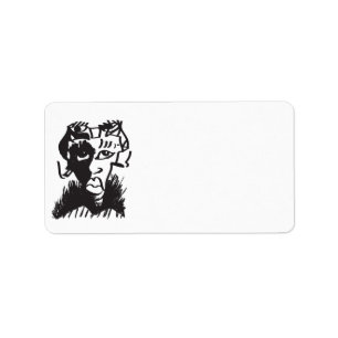 Etiqueta Rasta Man Address Labels
