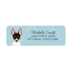 Etiqueta Rat Terrier Return Address Labels