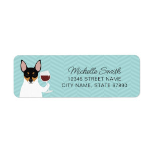 Etiqueta Rat Terrier Return Address Labels