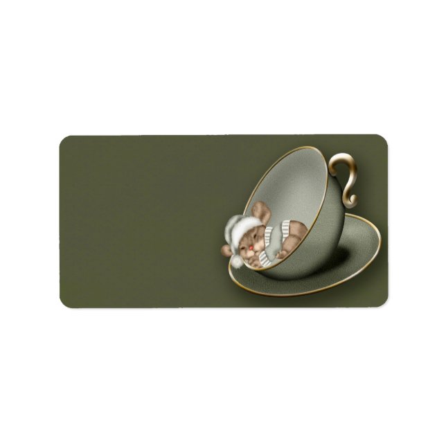 Etiqueta Rato de Natal (Frente)